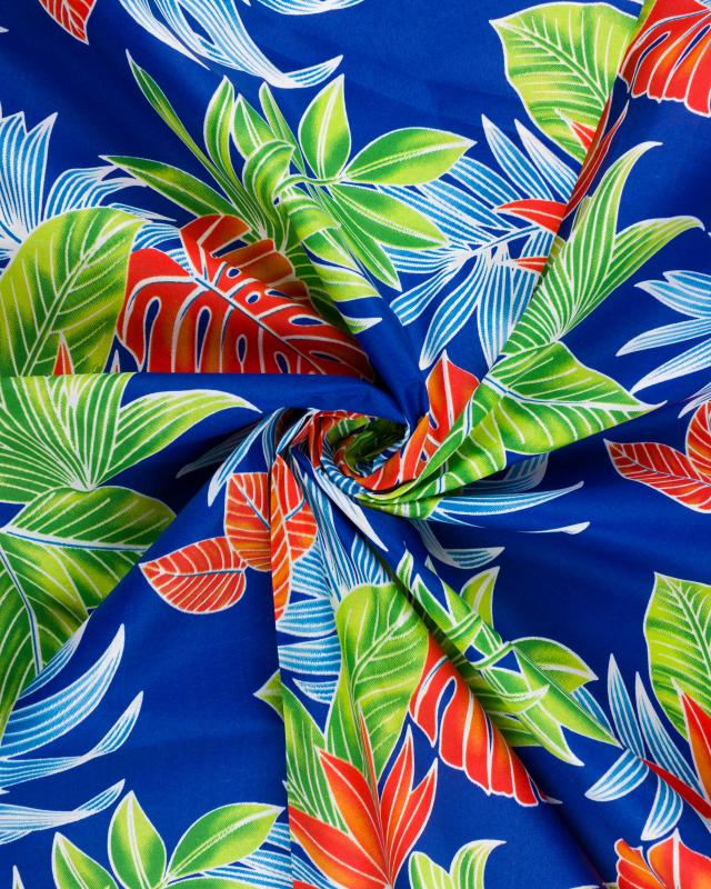 Polynesian fabric MONA MONA Blue - Tissushop